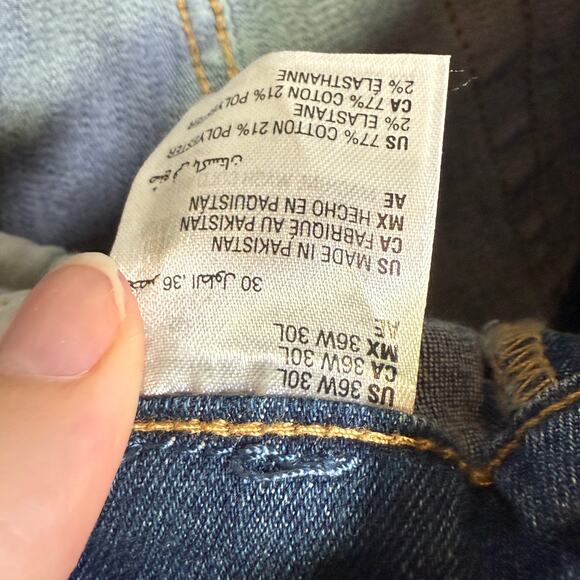 Alfani Men's Jon Medium Wash Straight Fit Stretch Jeans, blue 36/30 $60 - Picture 6 of 7